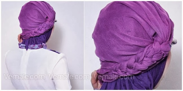 Hijab Tutorial : Turban Kepang. Sederhana, Cantik dan Gampang