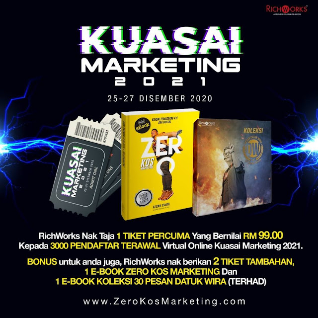 Program Virtual Online Kuasai Marketing 2021 - Formula Zero Kos Marketing
