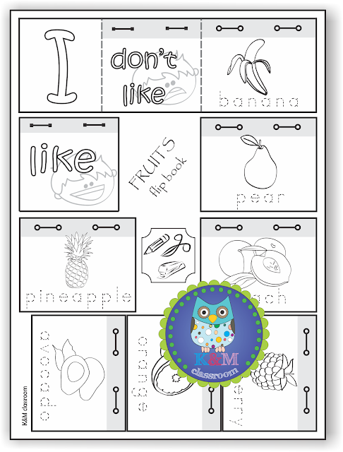 ESL Grammar I Like I Don't Like Fruits Printable Worksheets