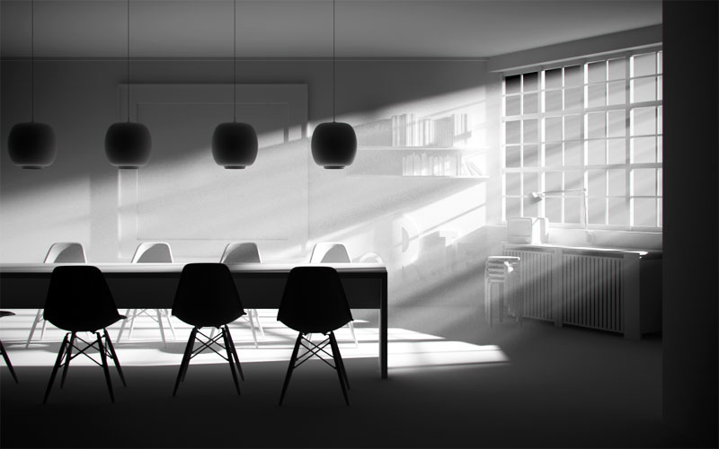 luce volumetrica con Cinema4D e Vray