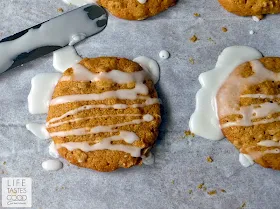 Oatmeal Butternut Squash Cookies | by Life Tastes Good are made with delicious butternut squash puree, oats, and spices and they bake up soft and chewy. #OXOGoodCookies #Fall