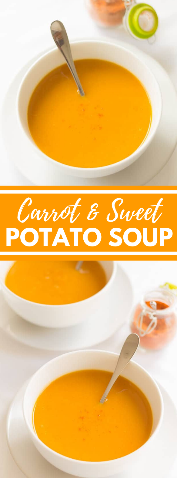 CARROT AND SWEET POTATO SOUP #vegetarian #lunch