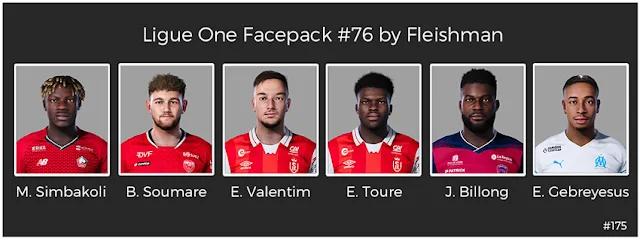 Ligue 1 Facepack #76 For eFootball PES 2021