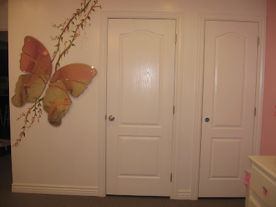 wall wallpaper - 3D Pink Butterflies on The Bedrooms Wall Wallpaper ideas