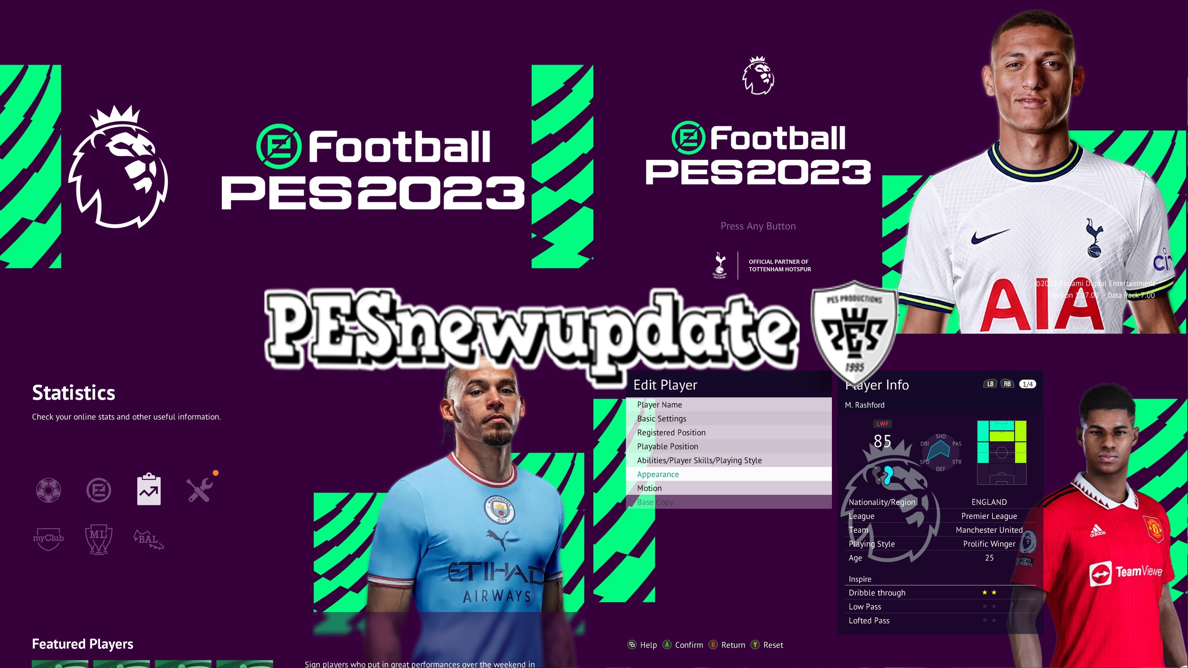 PES 2021 Menu Premier League 2022/2023 by PESNewupdate ~