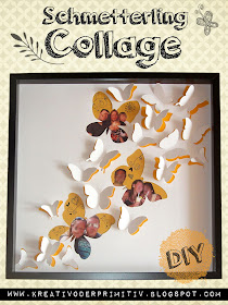 Collage, Schmetterling, DIY, Anleitung, Bild, selber machen, Karton, Cutter, handmade, selfmade, Geschenkidee, idee, inspiration, Basteln mit Kinder, Bilderwand, Bilder, Fotos, Rahmen, Ribba, Ikea, Vögel, Silouette, Vorlagen, Tutoarial, Familie, Freunde