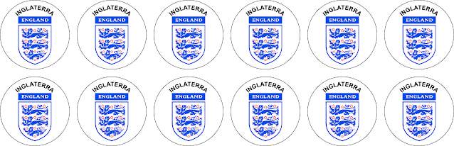 INGLATERRA ALGAZARRA-UEFA ESCUDO GULIVER ARETE GULIVER ESCUDINHOS BOTÓES GULIVER TIME BOTÃO GULIVER