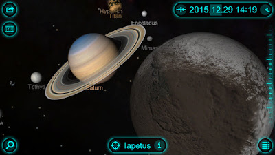 Solar Walk App - Saturn and its Moons