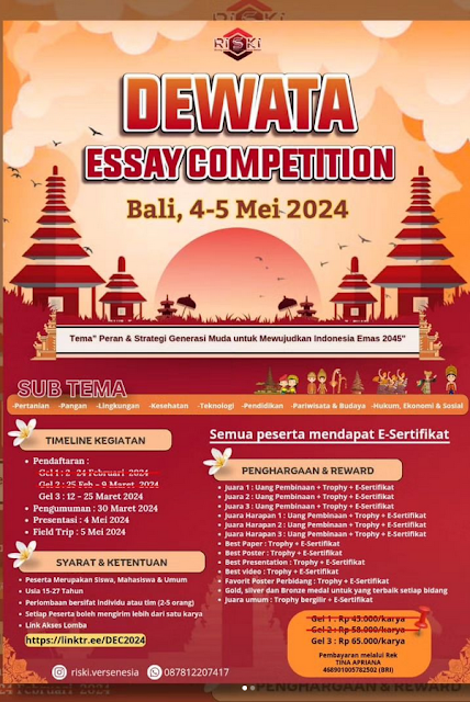 DEWATA ESSAY COMPETITION Gelombang 3