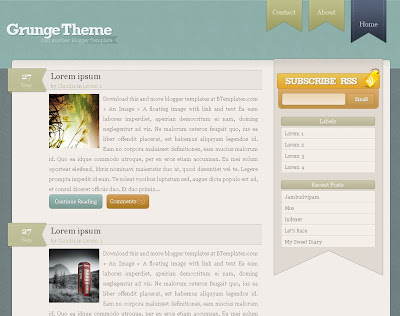 Grunge Blogger Theme