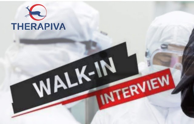 Therapiva | Walk-in interview for Production- QC- QA | 31 August 2019 | Hyderabad