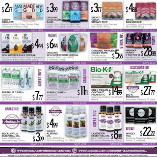 Ambrosia Natural Foods Weekly Flyer January 1 – 31, 2018