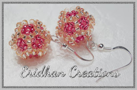 beaded balls earrings