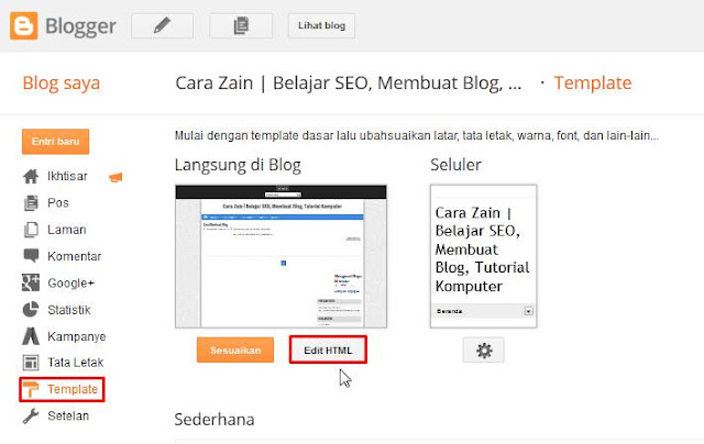 Cara Mengganti Favicon Di Blog Pada Blogger Terbaru