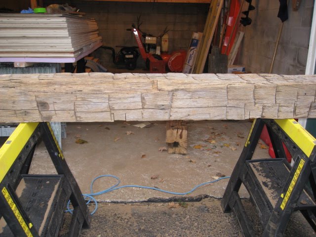 The orginal hand hewn beam. The wall mounted pictures will follow on 