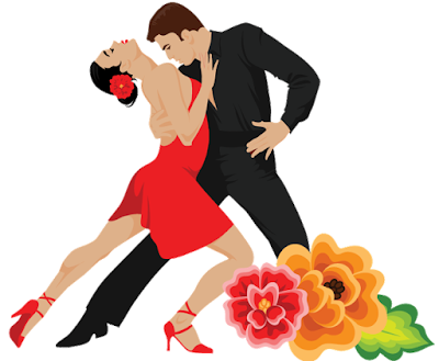 clip art of latin salsa dancers