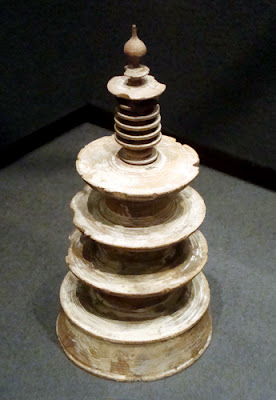 Wooden Pagoda that Held a Japanese Paper Prayer
