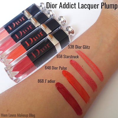 538 dior glitz 658 starstruck 648 dior pulse 868 j'adior