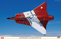 Hasegawa 1/48 J350 DRAKEN 'AUSTRIAN SPECIAL' (07519) Color Guide & Paint Conversion Chart