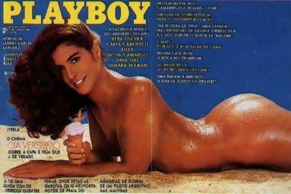 Lucia Veríssimo nua na Playboy de 1983