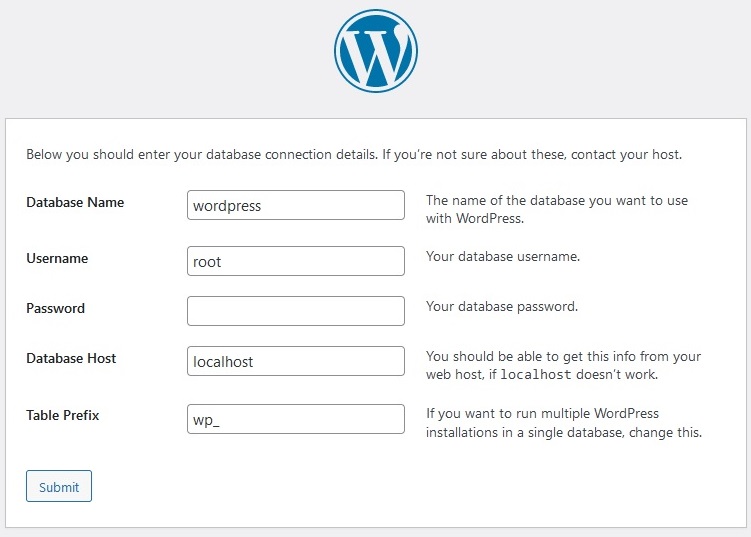 wordpress installation image 2