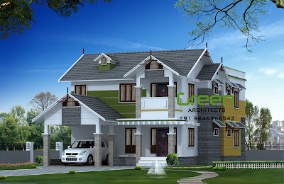 Kerala Style House Plans on Colors Blended With Style 2500 Sq Ft Kerala Style Home   Home Design