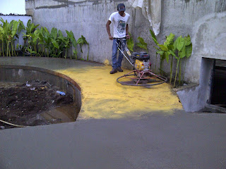 Pengerjaan Pengecoran & Finishing Floor Hardener di Karawaci, Tangerang