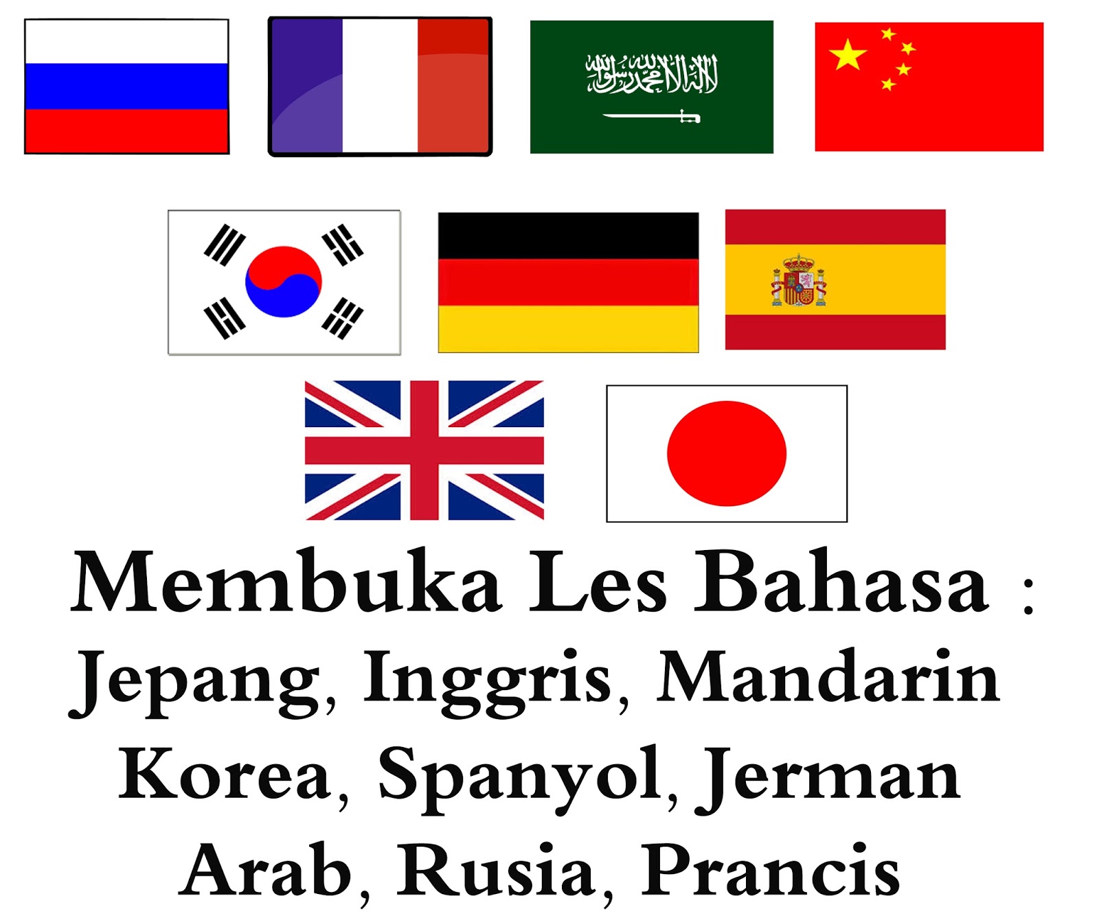 Kelas bahasa jepang dan inggris