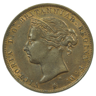 Jersey Coins One Twenty-Fourth of a Shilling 1877 Queen Victoria