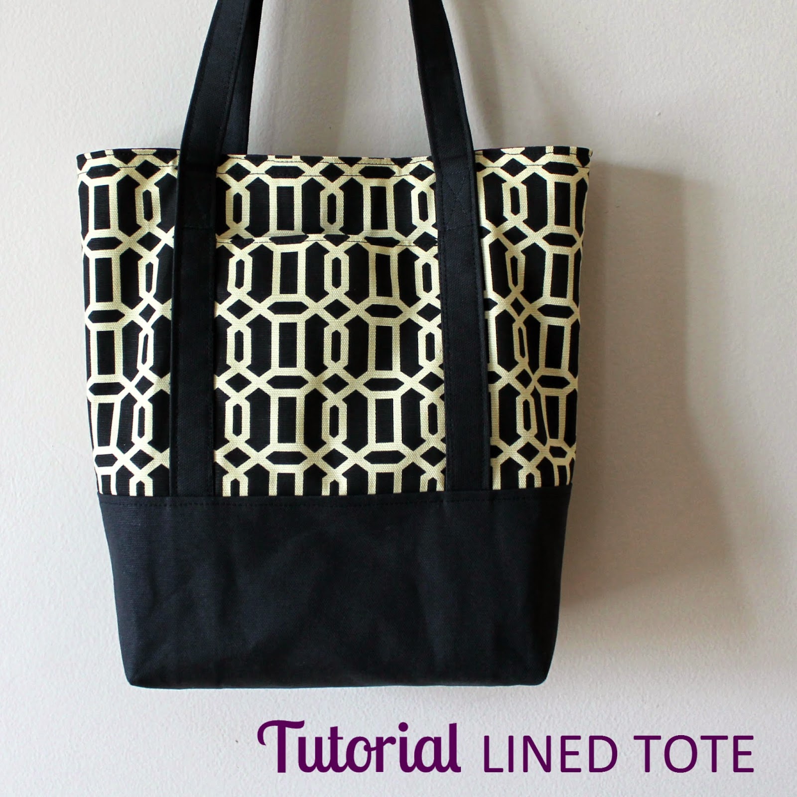 | Step by step directions how to sew a fully lined, canvas Tote Bag ...