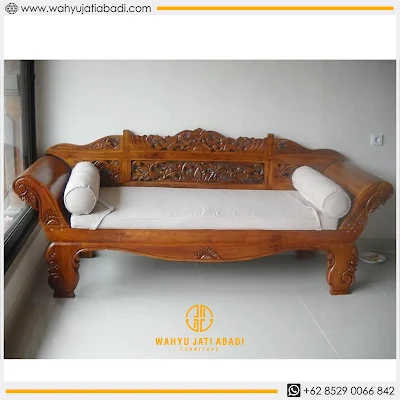 BENCH BALE BALE, BANGKU JATI UKIR JEPARA