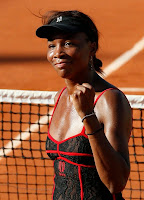 Venus Williams in Black Tennis Outfit