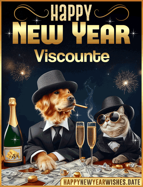 Happy New Year wishes gif Viscounte