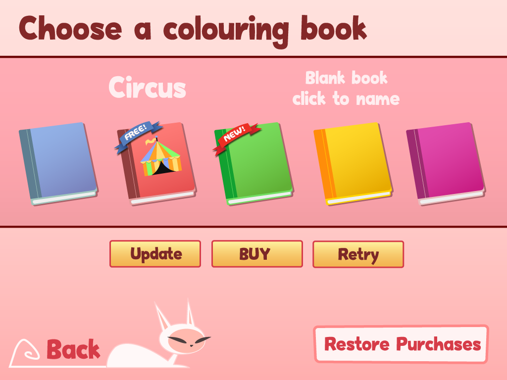 Book Selection Screen