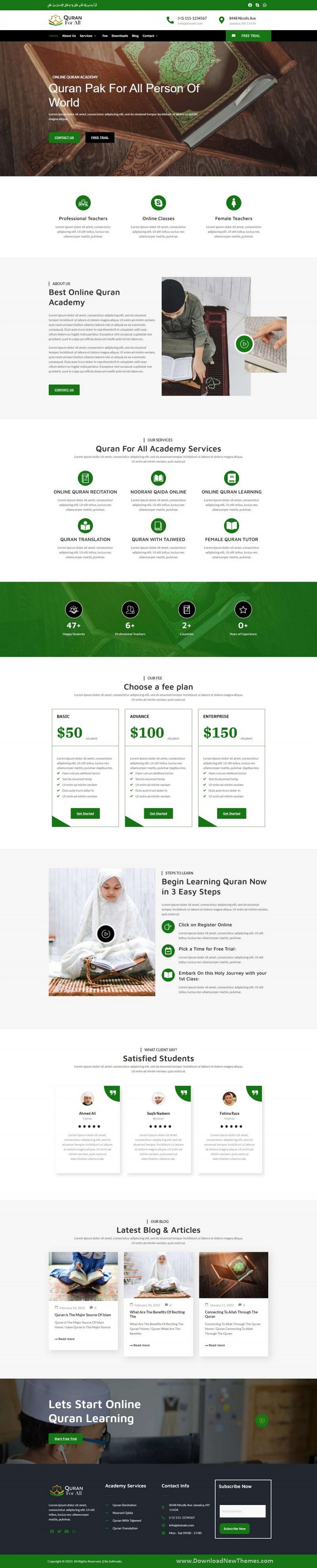 Download Study Academy Website Template Kit