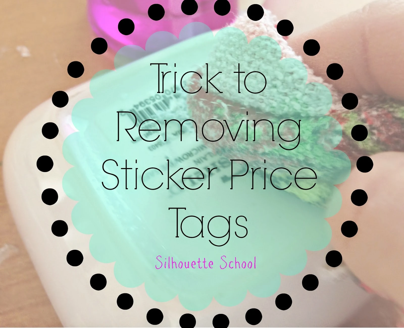 Sticker price tag, removing price tag