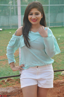 Madhulagna Das looks super cute in White Shorts and Transparent Top 73.JPG