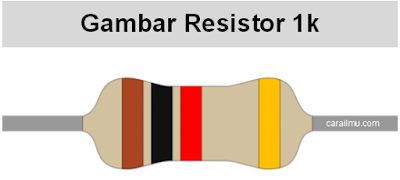 warna resistor 1k ohm