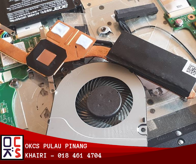 SOLVED : KEDAI REPAIR LAPTOP OKCS PULAU PINANG | MASALAH PANAS & HANG LAPTOP ACER ASPIRE 4349