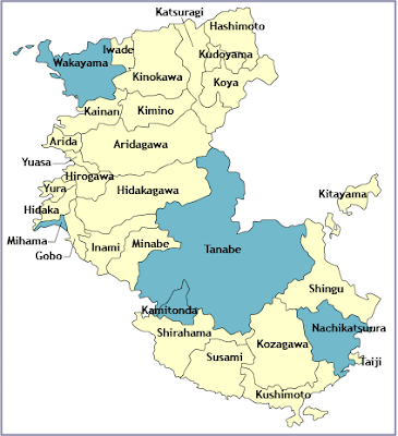 Wakayama Map Regional City