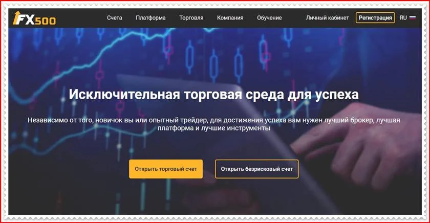 Мошеннический сайт fx500.co.uk – Отзывы, развод! Компания FX500 мошенники