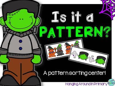 Use this FREE patterning center to practice identify patterns and non-patterns.