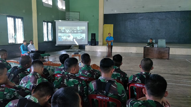 Yonarmed 13 Kostrad Terima Sosialisasi dan Penyuluhan P4GN di Sukabumi