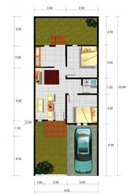 Denah Rumah Minimalis Type 36