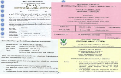 Legalitas PT. ADEV Natural Indonesia (ANI)