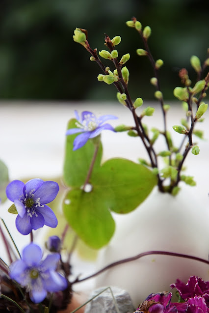 Blumendeko für den Ostertisch