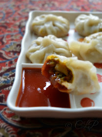 Spicy veg momos recipe