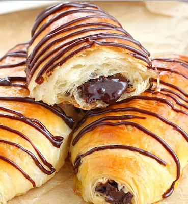 PAIN AU CHOCOLATE (CHOCOLATE CROISSANTS)  #dessert