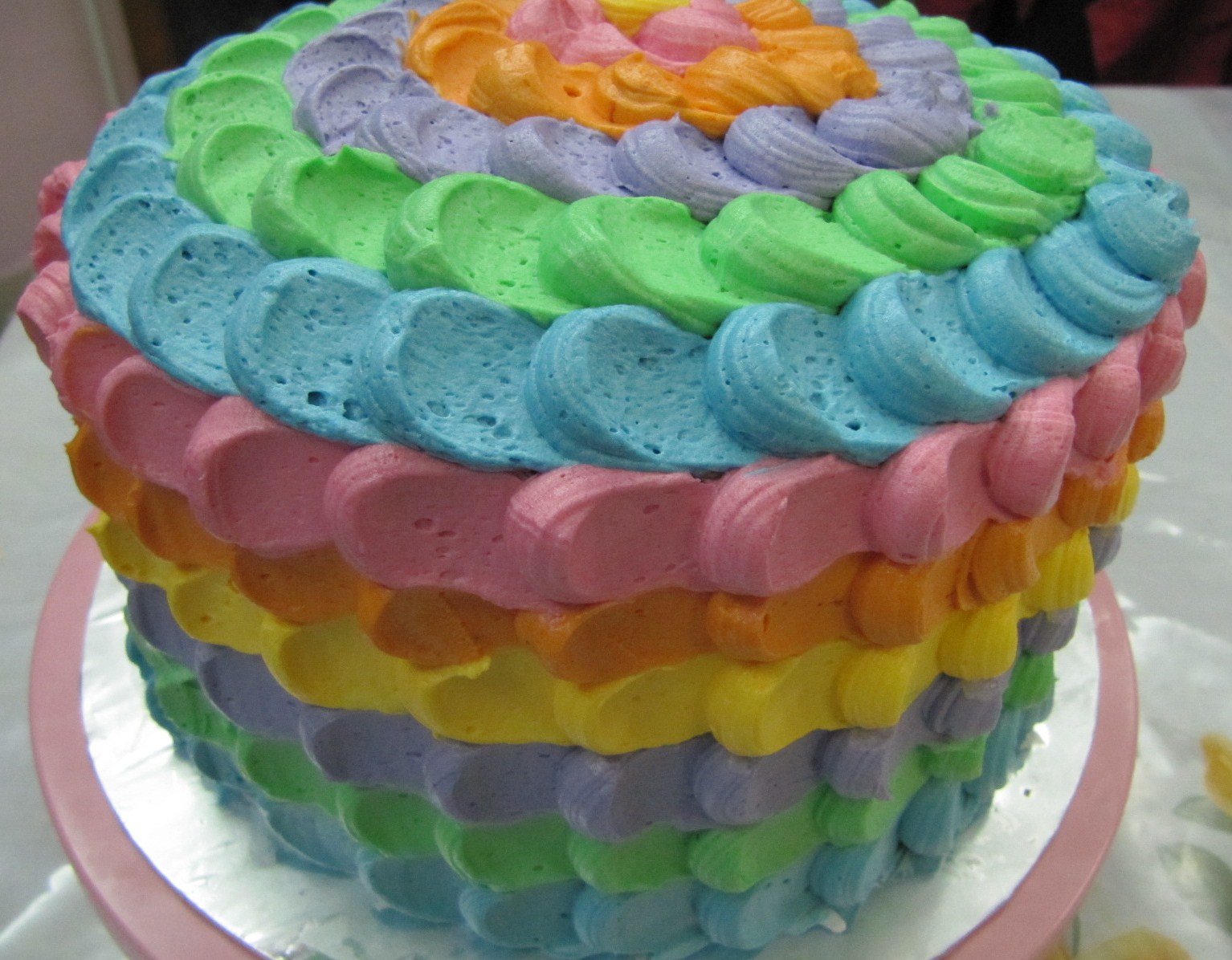 RASA-RASA SELERA PUTERI MANJA: RAINBOW CAKE WITH STEP BY 