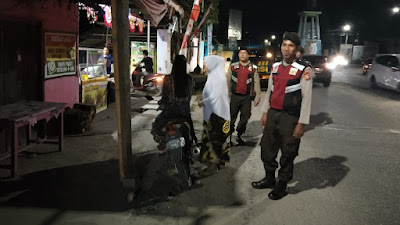 Cegat Aksi Kejahatan Malam, Sat Samapta Polres Sigi Laksanakan Patroli Malam